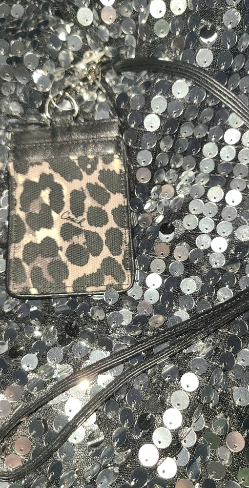 COACH, NWOT LANYARD, OCELOT PRINT